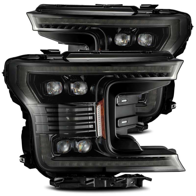 AlphaRex 18-20 Ford F-150 NOVA LED Proj Headlight Plank Style Alpha Blk w/Activ Light/Seq Signal/DRL - B2B Diesel & Gas Service