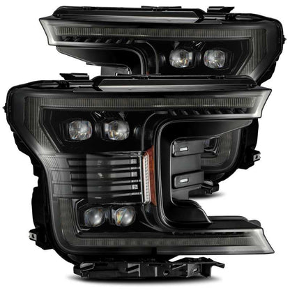 AlphaRex 18-20 Ford F-150 NOVA LED Proj Headlight Plank Style Alpha Blk w/Activ Light/Seq Signal/DRL - B2B Diesel & Gas Service
