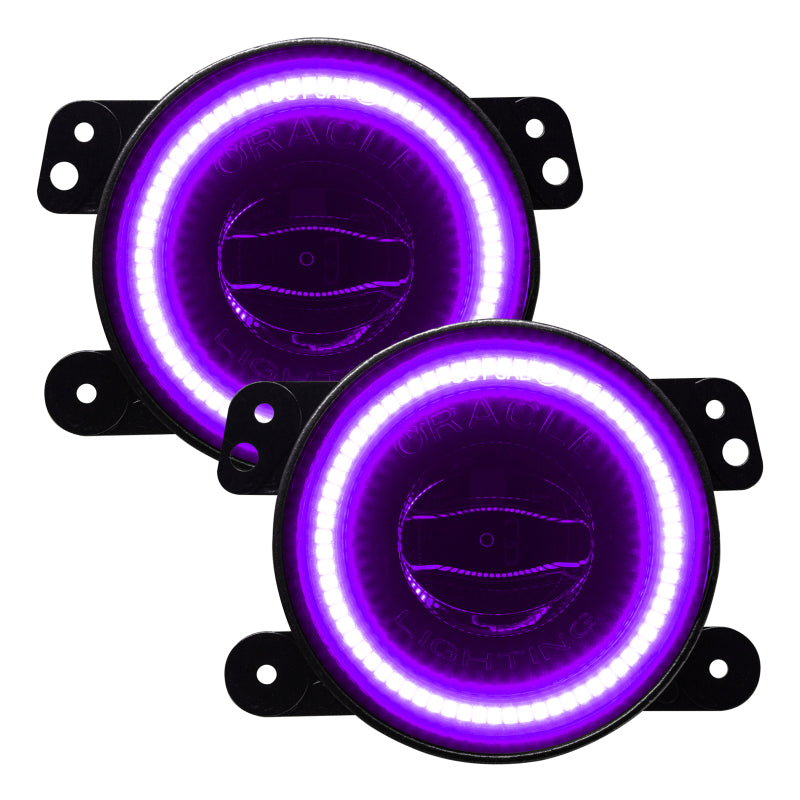Oracle Jeep Wrangler JK/JL/JT High Performance W LED Fog Lights - ColorSHIFT - Dynamic - B2B Diesel & Gas Service