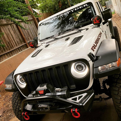 Oracle Jeep Wrangler JL Oculus Bi-LED Projector Headlights- Graphite Metallic - 5500K - B2B Diesel & Gas Service