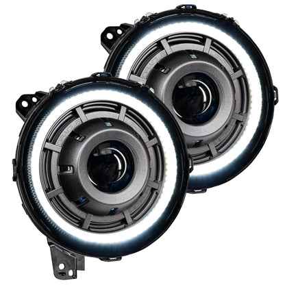 Oracle Jeep Wrangler JL Oculus Bi-LED Projector Headlights- Graphite Metallic - 5500K - B2B Diesel & Gas Service