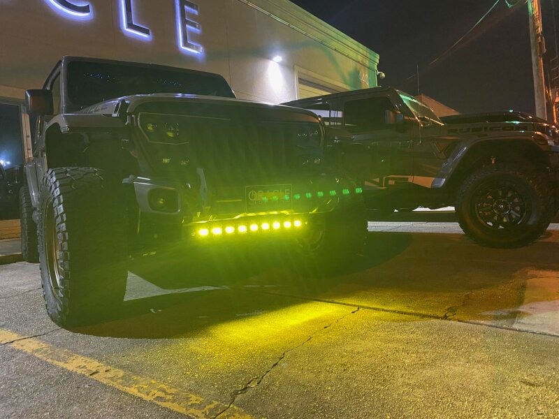 ORACLE Lighting 2019+ Jeep Wrangler JL Skid Plate w/ Integrated LED Emitters - Yellow - B2B Diesel & Gas Service