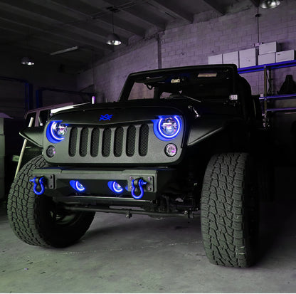 Oracle 7in High Powered LED Headlights - Black Bezel - Dynamic - Dynamic - B2B Diesel & Gas Service