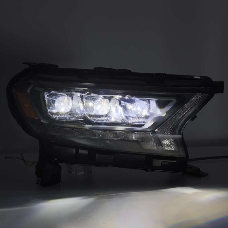 AlphaRex 19-21 Ford Ranger NOVA LED Proj Headlight Plnk Style Alpha Blk w/Activ Light/Seq Signal/DRL - B2B Diesel & Gas Service