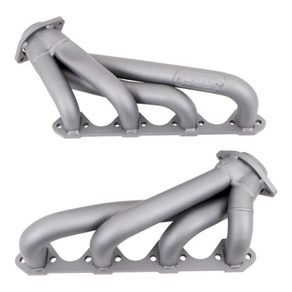 BBK 79-93 Mustang 351 Swap Shorty Unequal Length Exhaust Headers - 1-5/8 Titanium Ceramic - B2B Diesel & Gas Service