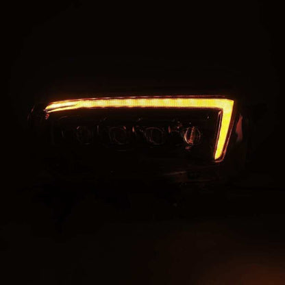 AlphaRex 10-13 Toyota 4Runner NOVA LED Proj Headlights Plank Style Alpha Black w/Seq Signal/DRL - B2B Diesel & Gas Service
