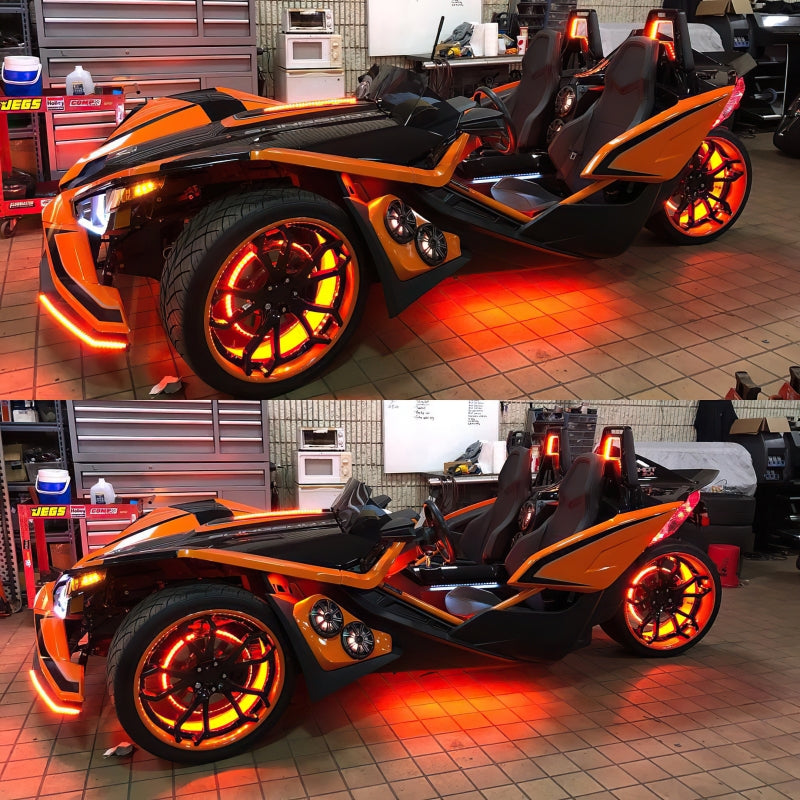 Oracle LED Illuminated Wheel Rings - ColorSHIFT No Remote - ColorSHIFT No Remote - B2B Diesel & Gas Service