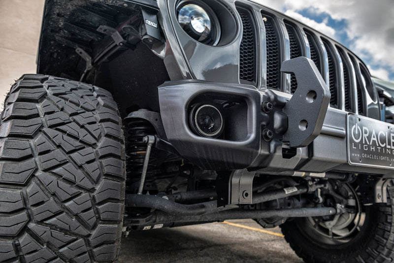 Oracle Jeep Wrangler JL/Gladiator JT Sport High Performance W LED Fog Lights - White - B2B Diesel & Gas Service