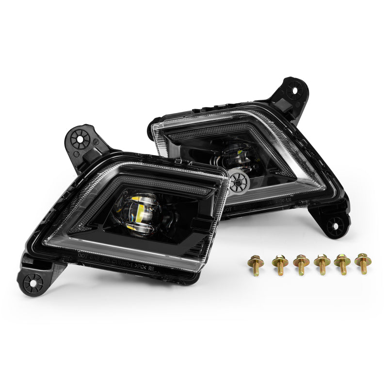 AlphaRex 19-23 Chevrolet Silverado 2500/3500HD DoubleTap Dual Color LED Projector Fog Lights - B2B Diesel & Gas Service