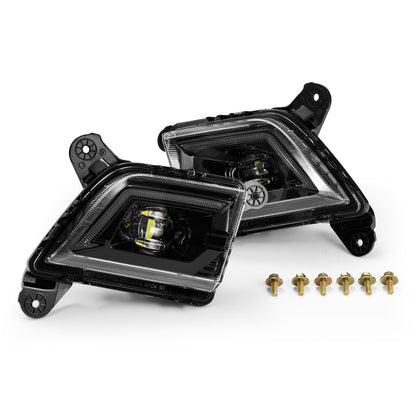 AlphaRex 19-23 Chevrolet Silverado 2500/3500HD DoubleTap Dual Color LED Projector Fog Lights - B2B Diesel & Gas Service