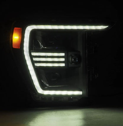 AlphaRex 21-22 Ford F150 PRO-Series Projector headlights Black w/Activ Light/Seq Signal - B2B Diesel & Gas Service