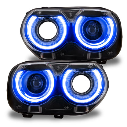 Oracle 15-21 Dodge Challenger RGB+W Headlight DRL Upgrade Kit - ColorSHIFT+W - B2B Diesel & Gas Service