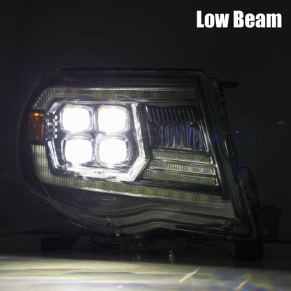 AlphaRex 05-11 Toyota Tacoma NOVA LED Projector Headlights Plank Style Black w/Activation Light/DRL - B2B Diesel & Gas Service