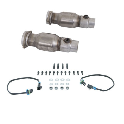 BBK 10-15 Camaro LS3 L99 Long Tube Exhaust Headers With Converters - 1-3/4 Chrome - B2B Diesel & Gas Service