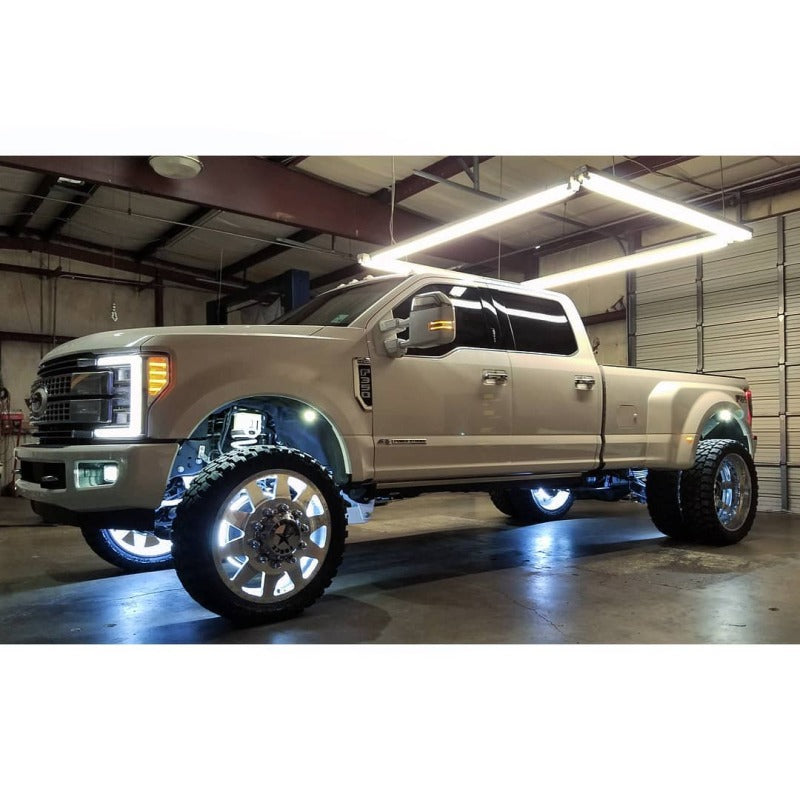 Oracle LED Illuminated Wheel Rings - Double LED - White - B2B Diesel & Gas Service