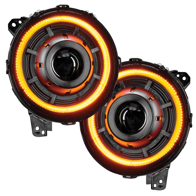 Oracle Jeep JL/Gladiator JT Oculus Bi-LED Projector Headlights - Amber/White Switchback - B2B Diesel & Gas Service