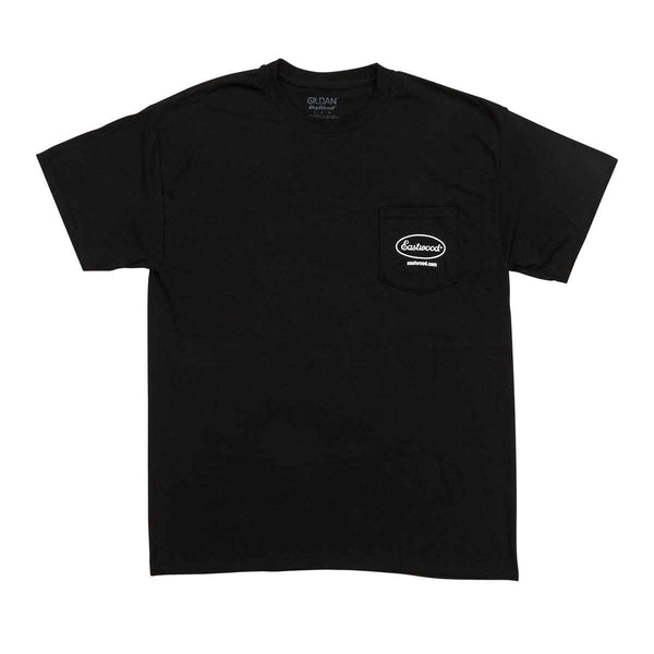 Eastwood Black Short Sleeve Front Pocket Do The Job Right T-Shirt Small 