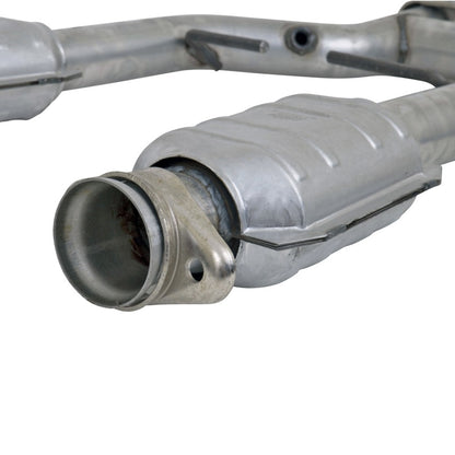 BBK 96-04 Mustang 4.6 GT / Cobra Short Mid H Pipe w Catalytic Converters 2-1/2 For Long Tube Headers - B2B Diesel & Gas Service
