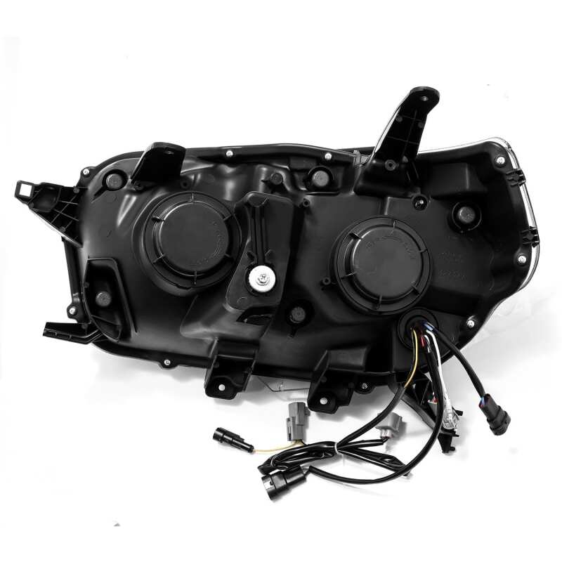 AlphaRex 10-13 Toyota 4Runner PRO-Series Proj Headlights Plank Style Alpha Blk w/Seq Signal/DRL - B2B Diesel & Gas Service