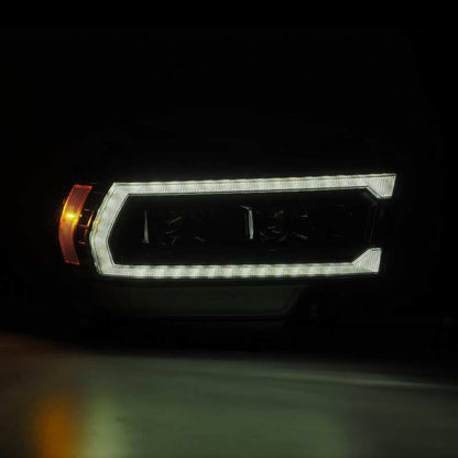 AlphaRex 19-21 Ram 2500 LUXX LED Proj Headlights Plank Style Alpha Blk w/Activ Light/Seq Signal/DRL - B2B Diesel & Gas Service