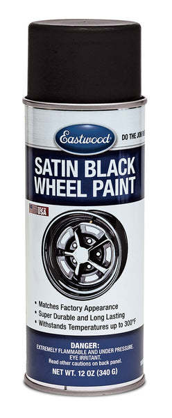 Eastwood Satin Black Wheel Paint 12 oz Aerosol 