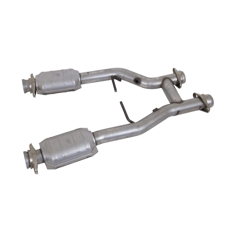 BBK 96-04 Mustang 4.6 GT / Cobra Short Mid H Pipe w Catalytic Converters 2-1/2 For Long Tube Headers - B2B Diesel & Gas Service