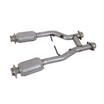BBK 96-04 Mustang 4.6 GT / Cobra Short Mid H Pipe w Catalytic Converters 2-1/2 For Long Tube Headers - B2B Diesel & Gas Service