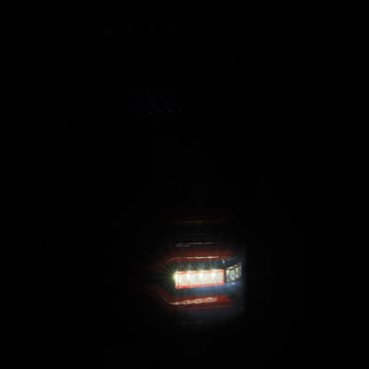 AlphaRex 19-21 Dodge Ram 1500 Luxx-Series LED Tail Lights Black/Red w/Activ Light/Seq Signal - B2B Diesel & Gas Service