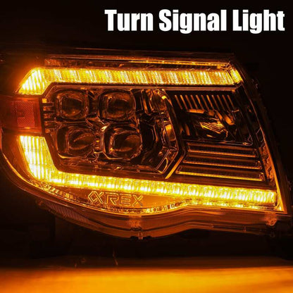 AlphaRex 05-11 Toyota Tacoma NOVA LED Projector Headlights Plank Style Black w/Activation Light/DRL - B2B Diesel & Gas Service